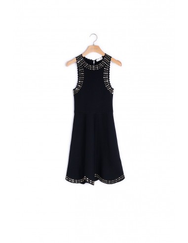 Robe courte en maille ornée de studs acheter