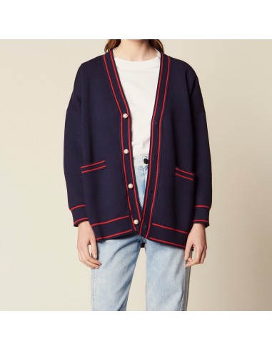 Cardigan avec broderie au dos Economisez 