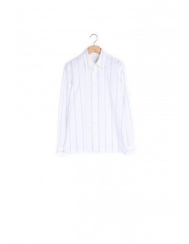 Chemise en coton à double rayures pour bénéficier 