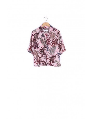 Chemise en soie imprimée "jungle" outlet